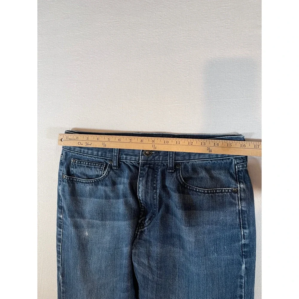 Rude XXX Mens Slim Straight Leg Jeans Medium Wash Blue Denim 32x32
